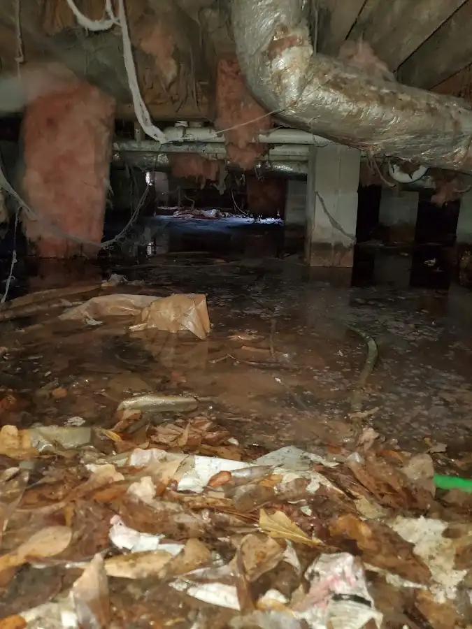 Crawl space flood assessment for Commercial Water Damage Restoration in Wickenburg